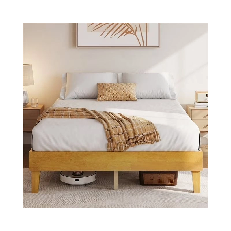 Minimalist Modern Solid Wood Queen Bed Frame Minimalist Modern Solid Wood Queen Bed Frame