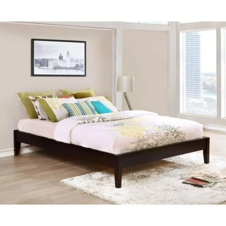Modern Minimalist Platform Wood Bed Frame