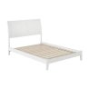 Minimalist White Wood Bed Frame