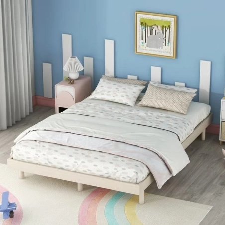 Minimalist Wooden Kids Bed Frame Toddler Platform Bed