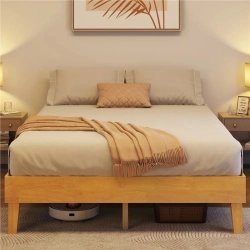 Minimalist Solid Wood Platform Bed Frame