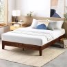 Solid Wood Minimalist Platform Bed Frame