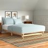 Minimalist Solid Wood Bed Frame with Slatted Support