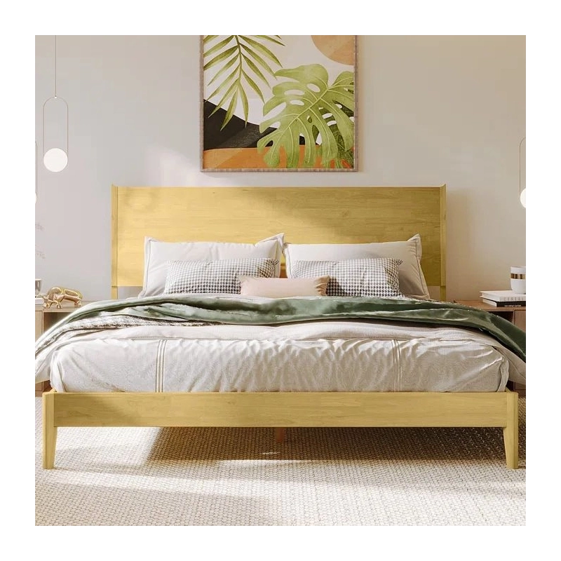Minimalist Modern Solid Wood Bed Frame Queen Size Minimalist Modern Solid Wood Bed Frame Queen Size