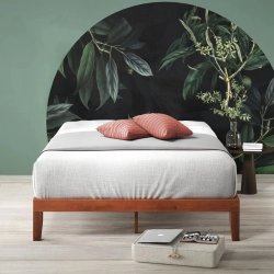Modern Minimalist Solid Wood Platform Bed Frame for Bedroom