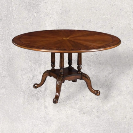 Furniture Solid Wood Round Dining Table Supplier 1155