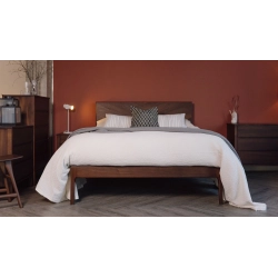 Premium Solid Wood Bed Frame with Modern Design Headboard