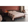 Minimalist Modern Wooden Bed Frame with Nightstands and Dresser