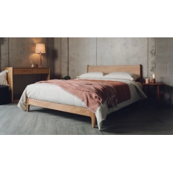 Solid Wood Minimalist Bed Frame Bedroom Furniture