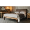 Minimalist Solid Wood Bed Frame with Dressing Table and Nightstand