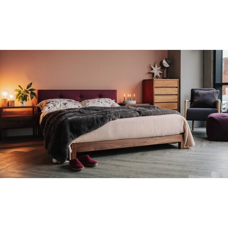 Modern Minimalist Fabric Sofa with Solid Wood Base Modern Minimalist Fabric Sofa with Solid Wood Base
