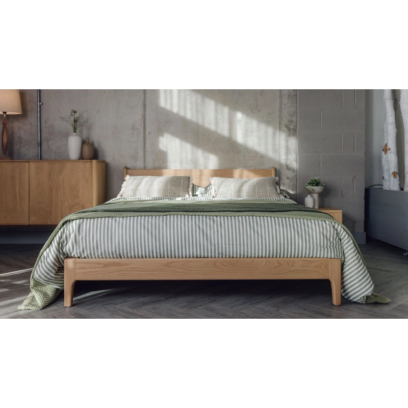 Minimalist Solid Wood Bed Frame with Headboard Minimalist Solid Wood Bed Frame with Headboard