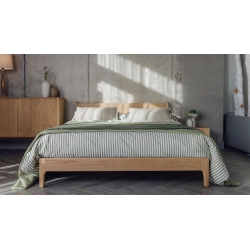 Minimalist Solid Wood Bed Frame with Headboard