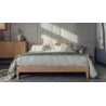 Minimalist Solid Wood Bed Frame with Headboard