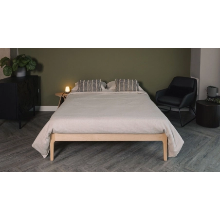 Minimalist Solid Wood Bed Frame Modern Bedroom Furniture