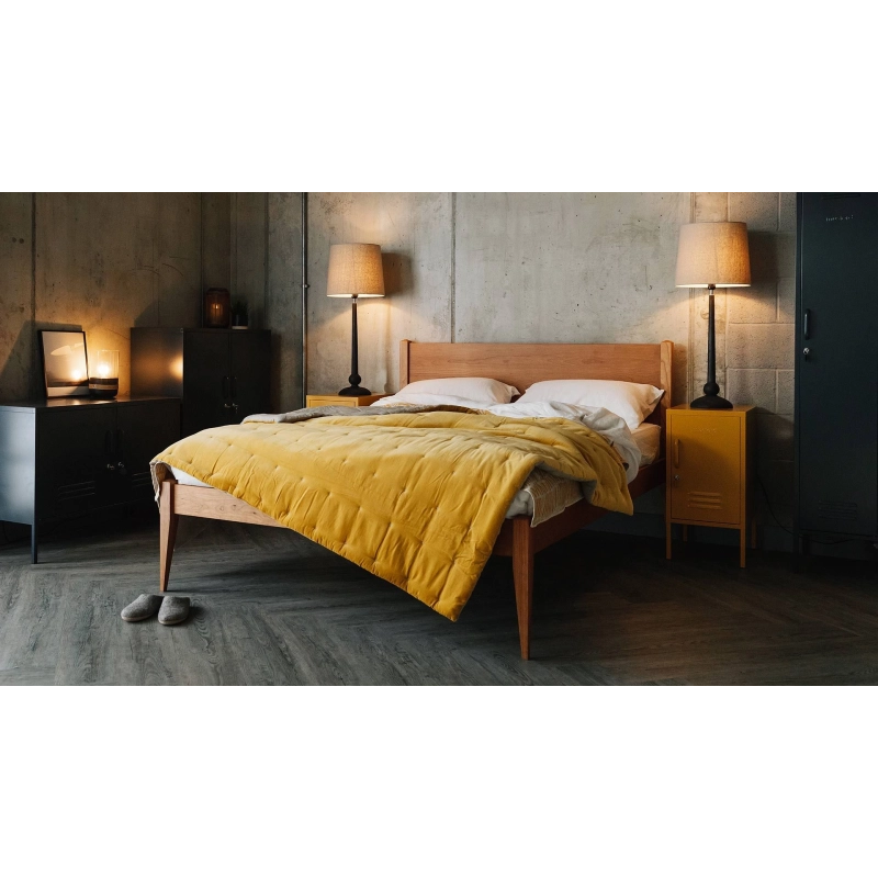 Minimalist Wooden Bed Frame with Headboard - Modern Bedroom Furniture Minimalist Wooden Bed Frame with Headboard - Modern Bedroom Furniture