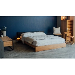 Modern Minimalist Wood Bed Frame for Bedroom
