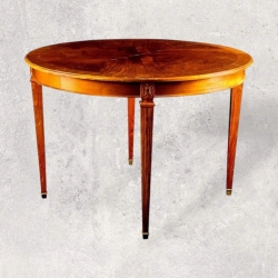 Furniture Mahogany Wood Round Dining Table Supplier 1172