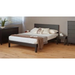 Minimalist Modern Dark Wood Bed Frame