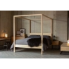 Modern Minimalist Wooden Four Poster Bed Frame