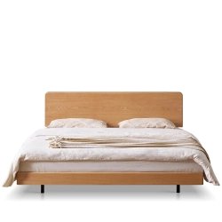 Minimalist Modern Wooden Bed Frame Queen Size