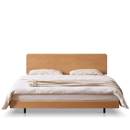 Minimalist Modern Wooden Bed Frame Queen Size