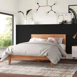 Modern Minimalist Solid Wood Platform Bed Frame