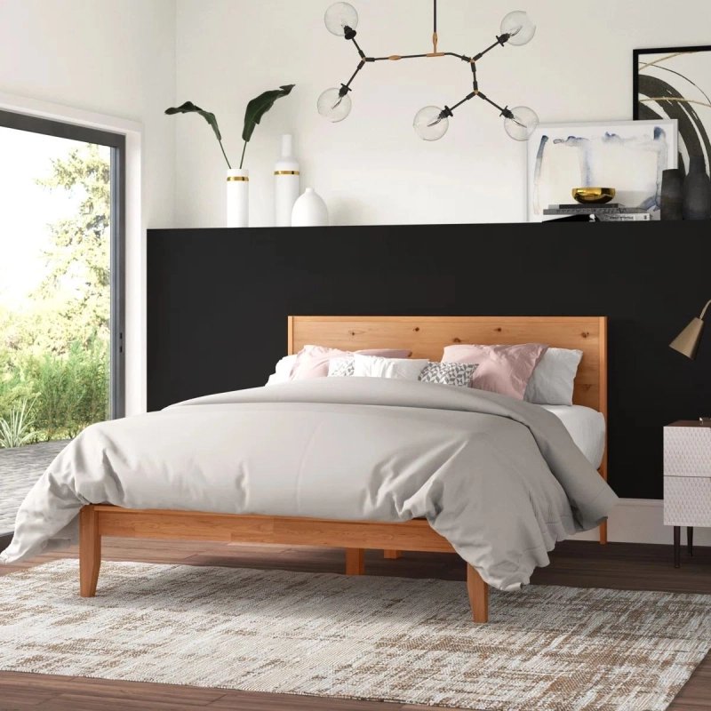 Modern Minimalist Solid Wood Platform Bed Frame Modern Minimalist Solid Wood Platform Bed Frame