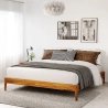Solid Wood Minimalist Bed Frame Modern Bedroom Furniture