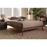 Mid-Century Modern Wood Platform Bed Frame