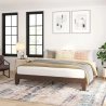 Modern Minimalist Wooden Platform Bed Frame