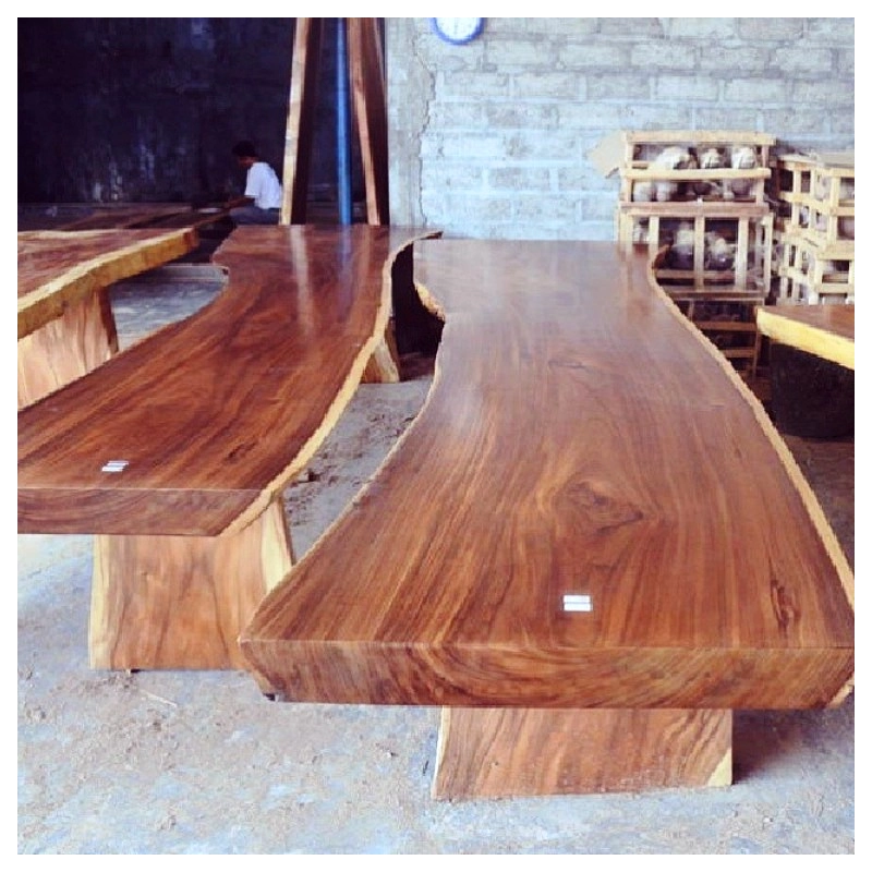Mulyoharjo Furniture Slab Table Big Monkey Pod Wood Supplier 1206 Mulyoharjo Furniture Slab Table Big Monkey Pod Wood Supplier 1206