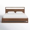 Modern Minimalist Solid Wood Bed Frame with Headboard