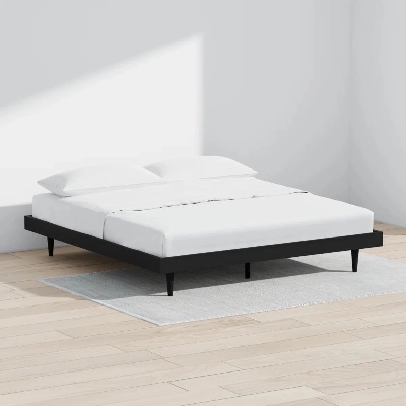 Modern Minimalist Black Platform Bed Frame Modern Minimalist Black Platform Bed Frame