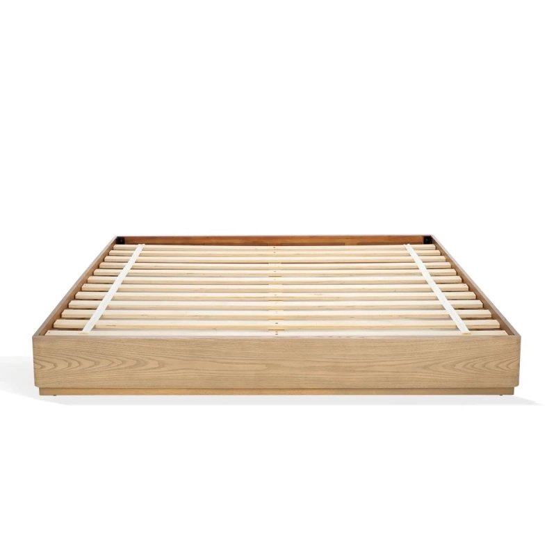 Modern Minimalist Wood Platform Bed Frame with Slat Support Modern Minimalist Wood Platform Bed Frame with Slat Support
