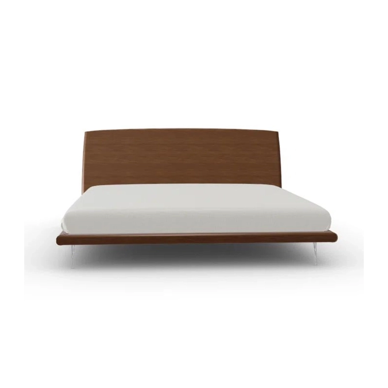 Modern Minimalist Wood Bed Frame with Integrated Headboard Modern Minimalist Wood Bed Frame with Integrated Headboard