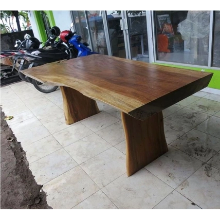 Mulyoharjo Furniture Table Large Monkey Pod Wood Supplier 1215