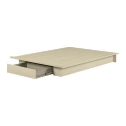 Minimalist Modern Wood Platform Bed Frame with Storage Drawer