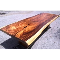 Mulyoharjo Furniture Dining Table Slab High Quality Trembesi Wood Supplier 1222