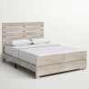 Modern Minimalist Wood Bed Frame Washed Finish