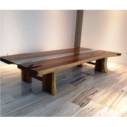 Mulyoharjo Furniture Slab Dining Table Wide Trembesi Wood Supplier 1224