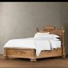 Hand Carved Solid Wood Bed Frame Classic Design Bedroom Furniture