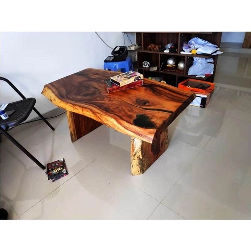 Mulyoharjo Furniture Dining Table Slab Thick Whole Monkey Pod Wood Supplier 1229 Mulyoharjo Furniture Dining Table Slab Thick Whole Monkey Pod Wood Supplier 1229