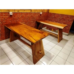 Mulyoharjo Furniture Dining Table High Quality Suar Wood Supplier 1239