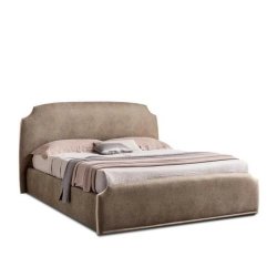 Luxury Upholstered Platform Bed Frame with Elegant Headboard
