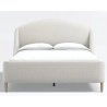 Modern Upholstered Platform Bed Frame with Wood Legs
