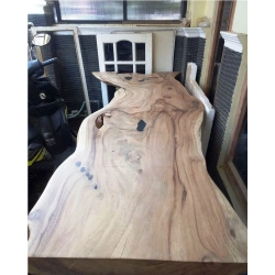 Mulyoharjo Furniture Slab Table Big Monkey Pod Wood Supplier 1250