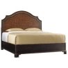 Classic Traditional Wooden Bed Frame with Upholstered Headboard