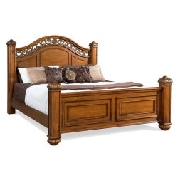 Classic Carved Solid Wood Bed Frame Bedroom Furniture