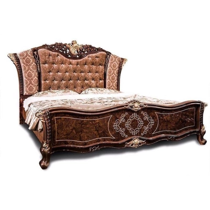 Luxury European Classical Carved Wood King Size Bed Luxury European Classical Carved Wood King Size Bed